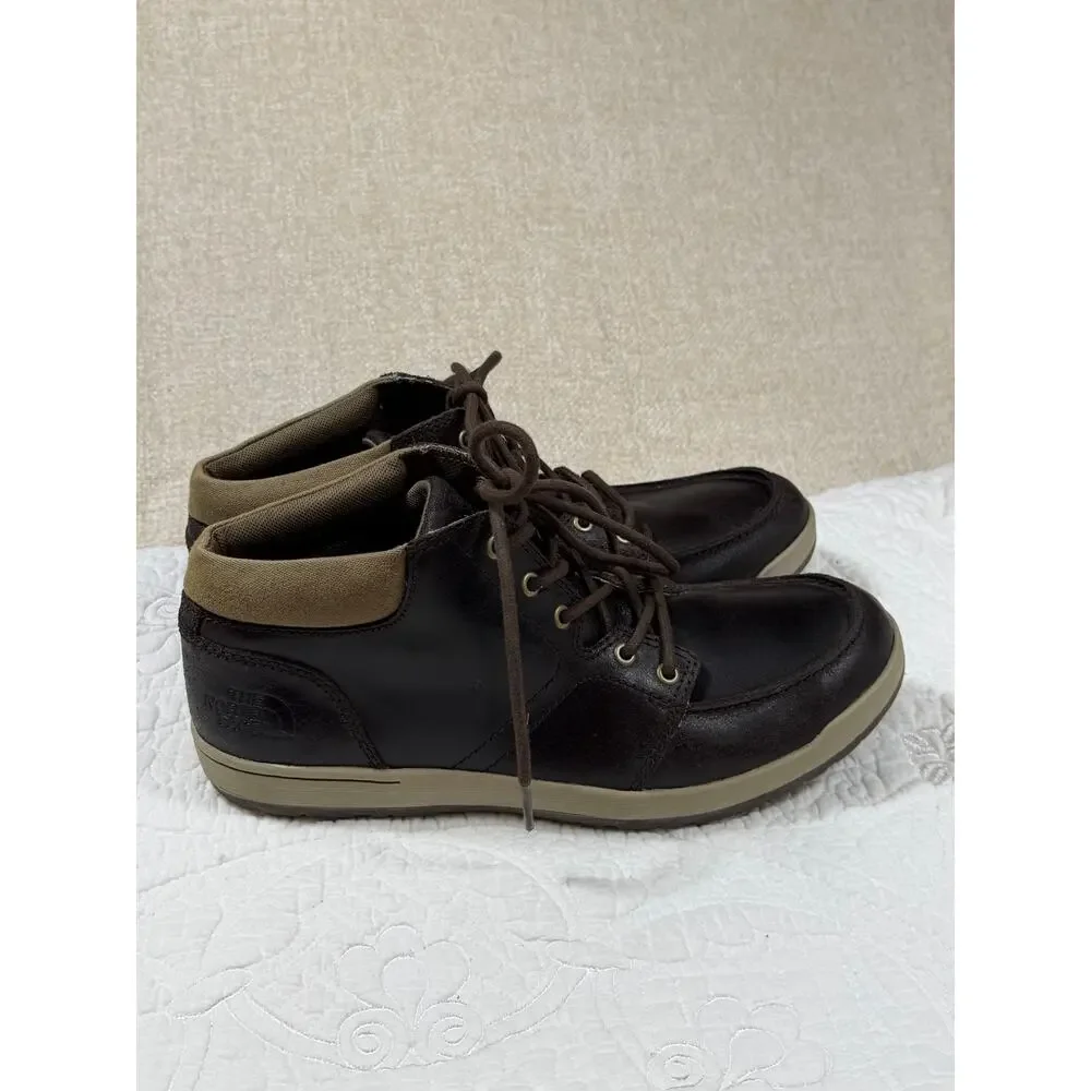 The North Face Men 9 Brown Ballard BO Distressed Leather Boots Lace Up Outdoor